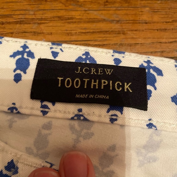 JCrew Toothpick Patterned Pants - Picture 2 of 5